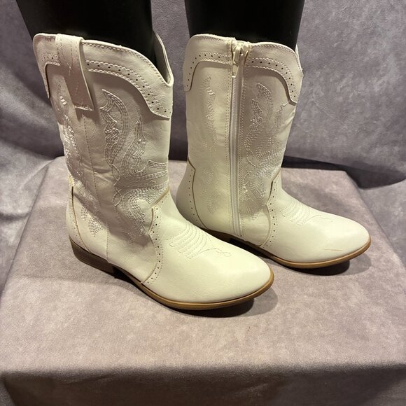 DREAM PAIRS Big Kid Cowboy Boots - Picture 2 of 11